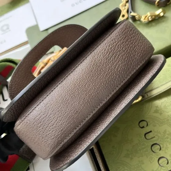 Gucci Bamboo 1947 Small Top Handle Bag Brown Top Handle