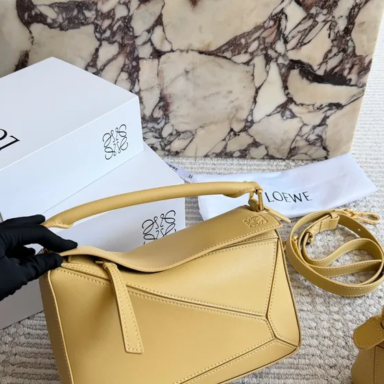 Loewe Puzzle Bag Kuning Top Handle