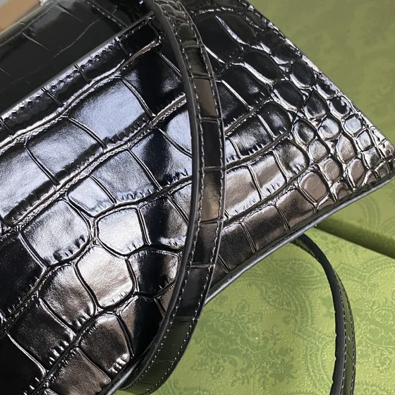 Balenciaga Hourglass Sort Tophåndtak