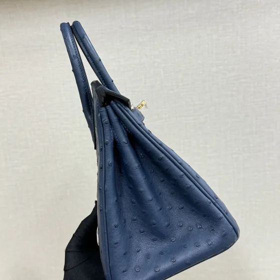 Hermes Birkin Dark أزرق Top Handle