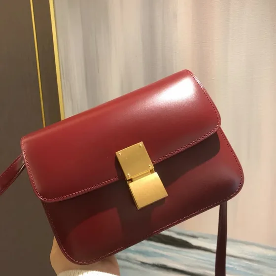 Celine Classic Box Bordeaux Crossbody