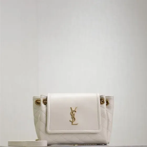 YSL Nolita Mini White Crossbody