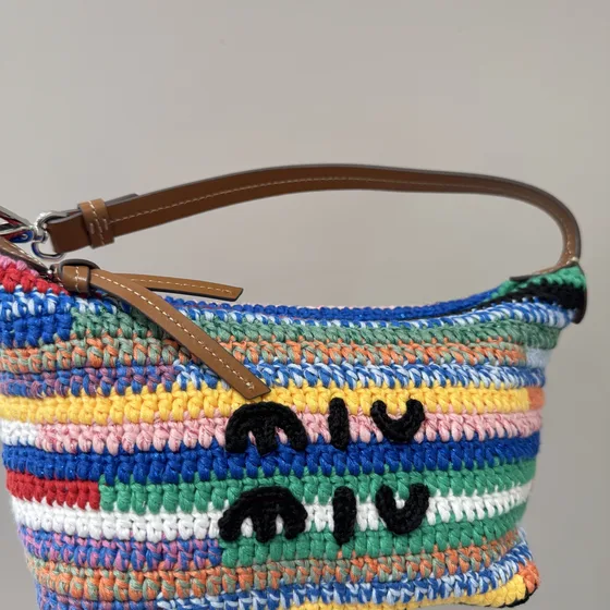 Miu Miu Crochet Hobo Skuldertaske Mønster Hobo