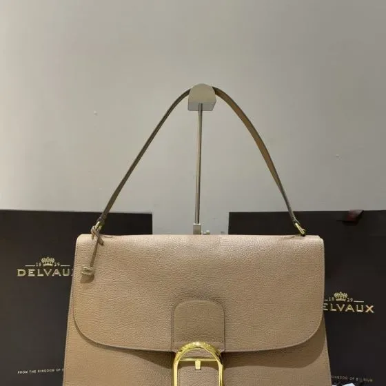 Delvaux Brillant Beige Shoulder Bag