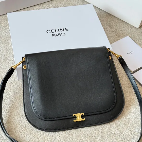 Celine Triomphe Negro Bolso bandolera