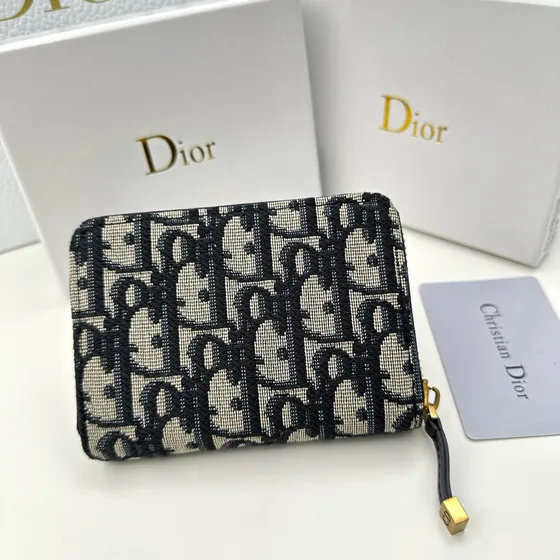 Dior 30 Montaigne Lotus Brieftasche Beige And Schwarz Brieftasche
