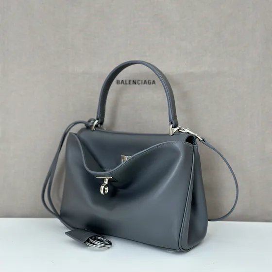 Balenciaga Rodeo Small Bolsa de mão Dark Gray Alça superior