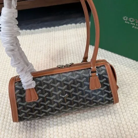 Goyard Saint Martin Bag Brown And Black Shoulder Bag