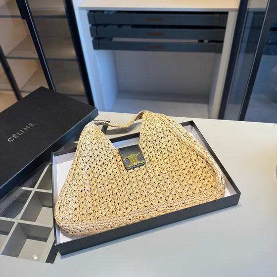 Celine Triomphe Beige Hobo