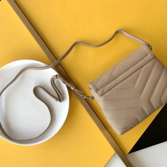 YSL Loulou Toy Beige Crossbody