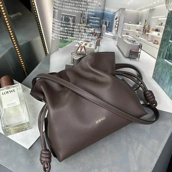 Loewe Flamenco Pochette Dark Marrone Pochette