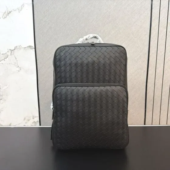 Bottega Veneta Intrecciato Backpack Black Backpack