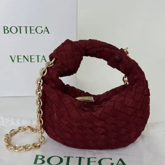 Bottega Veneta Jodie Burgundy Hobo