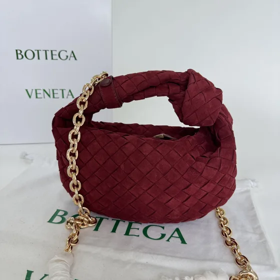 Bottega Veneta Jodie Burgundy Hobo