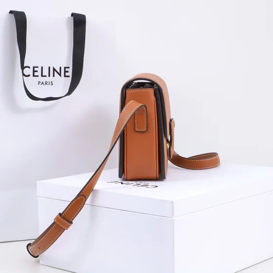 Celine Triomphe Tan Shoulder Bag