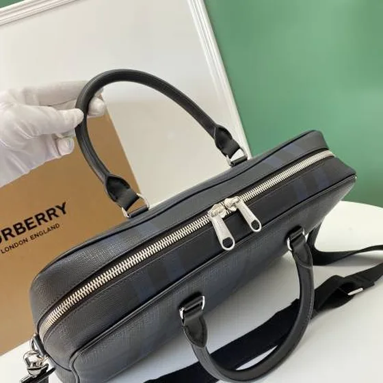 Burberry Aktmappe Marineblå check business