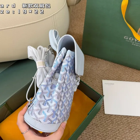 Goyard Alpin Mini Ryggsäck Light Blå 19×22cm Ryggsäck