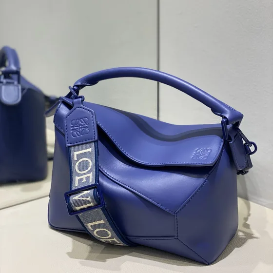 Loewe Puzzle Bag Azul Alça superior