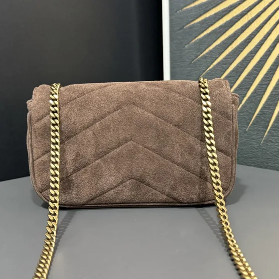 YSL Cassandre Marrón Crossbody