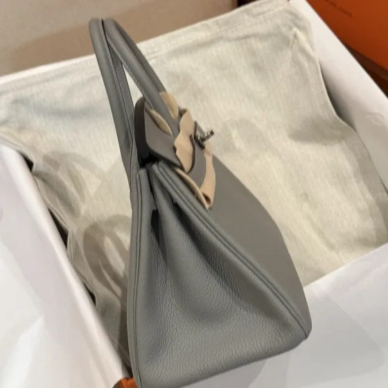 Hermes Birkin Gray Anse supérieure