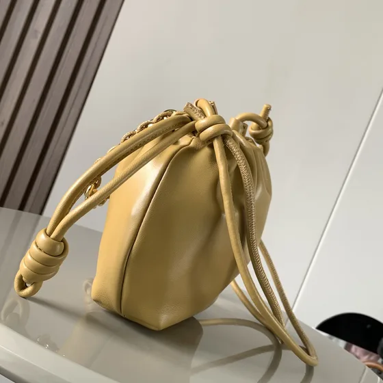 Loewe Flamenco Purse Bucket Bag Butter Yellow Crossbody