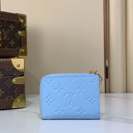 Louis Vuitton Zippy Coin Purse Blå Coin Purse