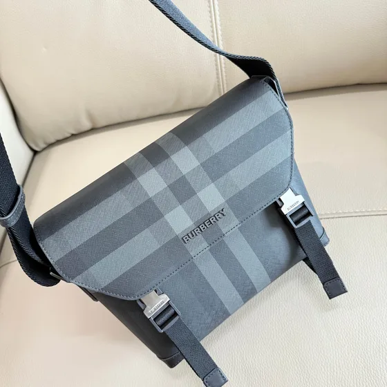 Burberry Small Check Crossbody çanta Charcoal Crossbody