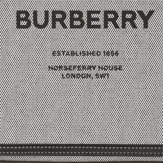 Burberry Horseferry Print Canvas Crossbody Bag Grey Crossbody