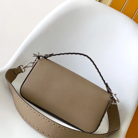 Fendi Baguette Beige Shoulder Bag