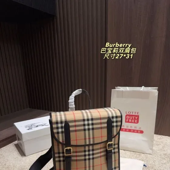 Burberry Vintage Check Backpack Beige 27 31cm Backpack