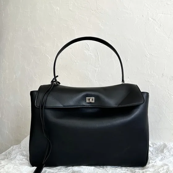 Balenciaga Rodeo Handbag Black Top Handle