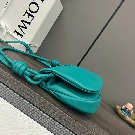 Loewe Paseo Satchel Turquoise Crossbody