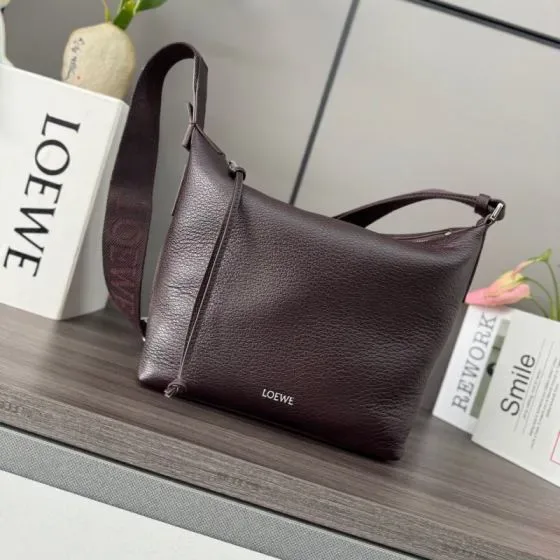Loewe Cubi Crossbody Bag Dark Brown Crossbody