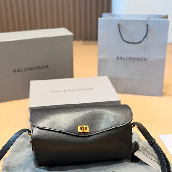 Balenciaga Rodeo Budtasketur Sort Crossbody