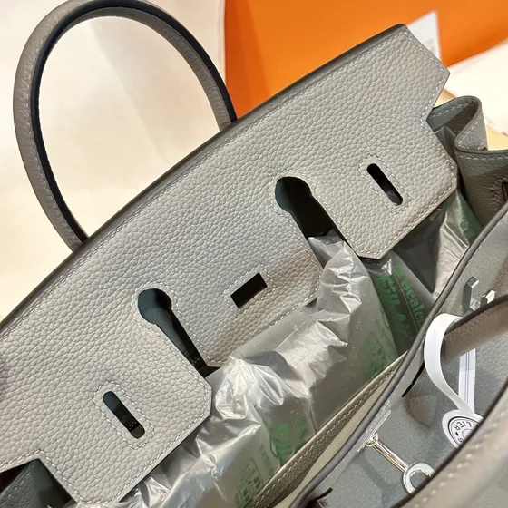 Hermes Birkin رمادي Top Handle