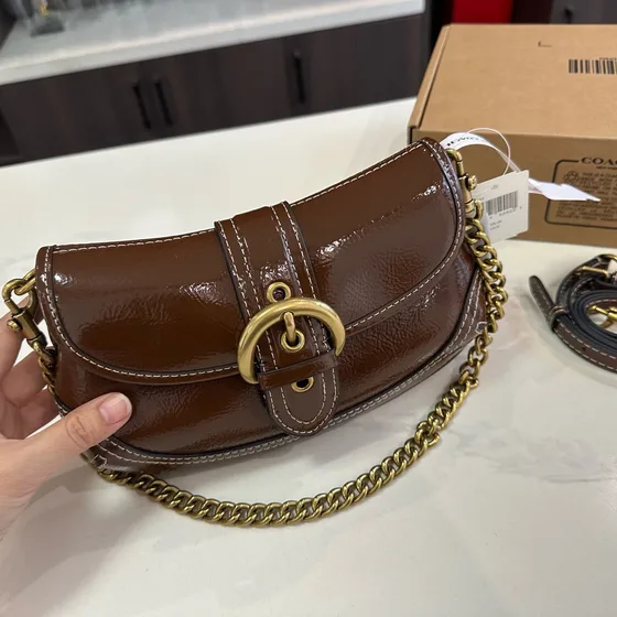 Coach Soho Flap Bag สีน้ำตาล Crossbody