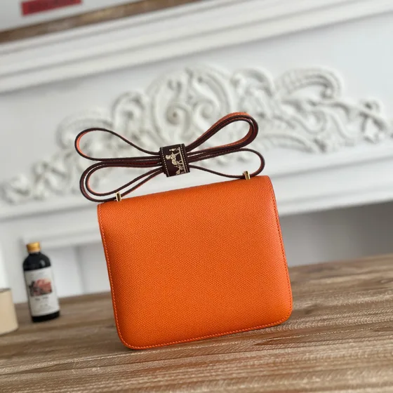 Hermes Constance Orange Crossbody