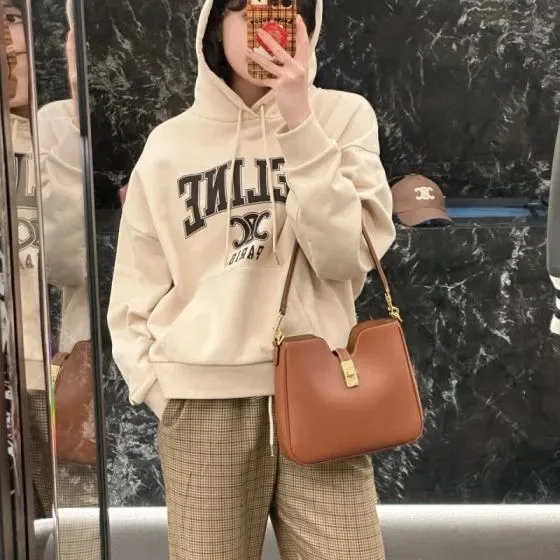 Celine Camille 16 Soft Brown 24cm Shoulder Bag