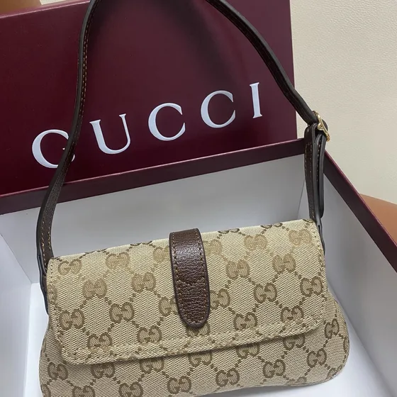 Gucci Jackie 1961 Bege 21.5cm Bolsa de ombro