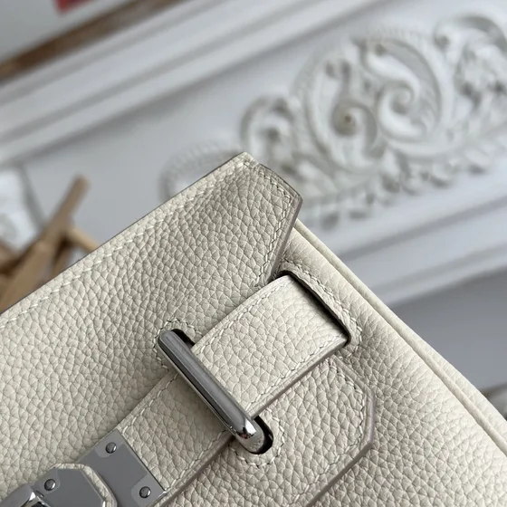 Hermes Kelly Akkad Кремовый Белый Рюкзак