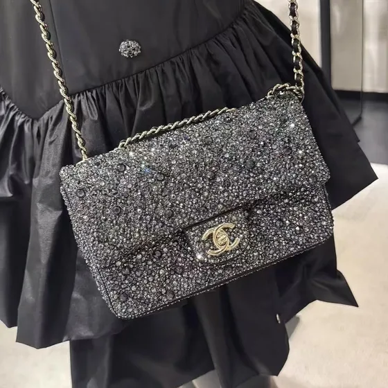 Chanel Classic Flap Silver Crossbody