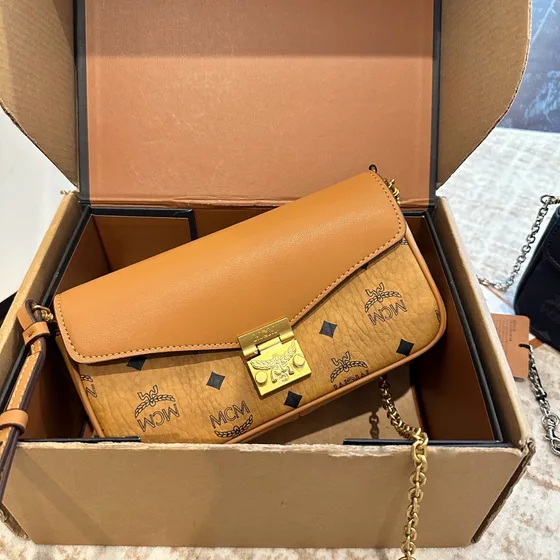 MCM Millie Crossbody Bag Cognac Crossbody