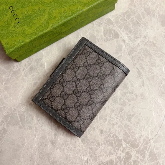 Gucci Ophidia Gg Passport Case Grigio Portafoglio