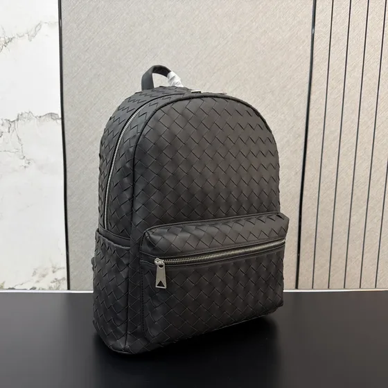 Bottega Veneta Intrecciato Backpack Black Backpack