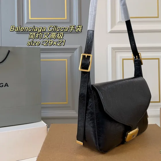 Balenciaga Clicca Black 29x21cm Crossbody