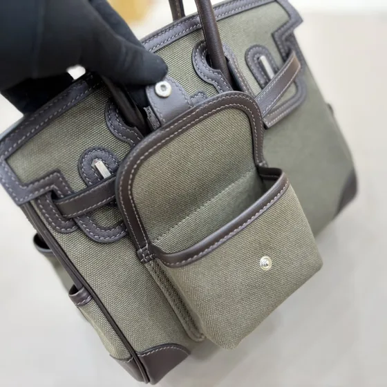 Hermes Birkin 25 Cargo Army Green 25 Top Handle