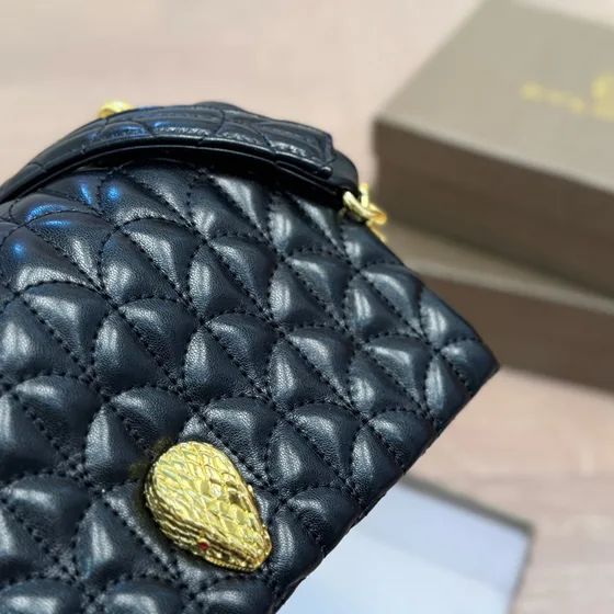 Bvlgari Serpenti Cabochon أسود Crossbody