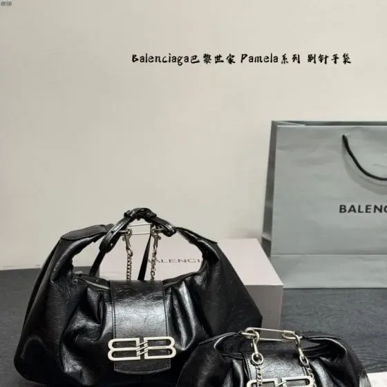 Balenciaga Pamela Black Top Handle