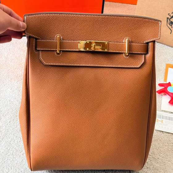 Hermes Kelly 24 24 Backpack Gold Backpack