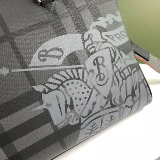 Burberry Aktväska Charcoal check business